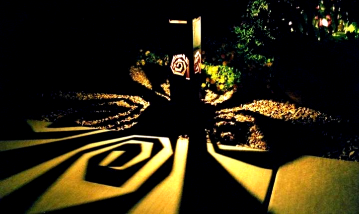 decorative bollard pathway light